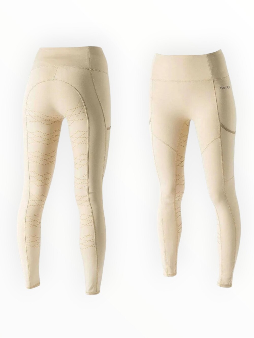 Horze breechesWomen's High-Waist Beige Riding Leggings 28 s/m